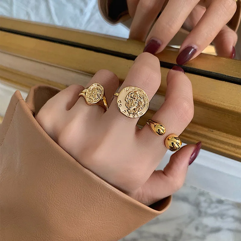 Shangjie OEM anillos Fashion Rings Vintage Trendy Cameo Rings Gold Plated Adjustable Rings for Girls
Shangjie OEM anillos Fashion Rings Vintage Trendy Cameo Rings Gold Plated Adjustable Rings for Girls