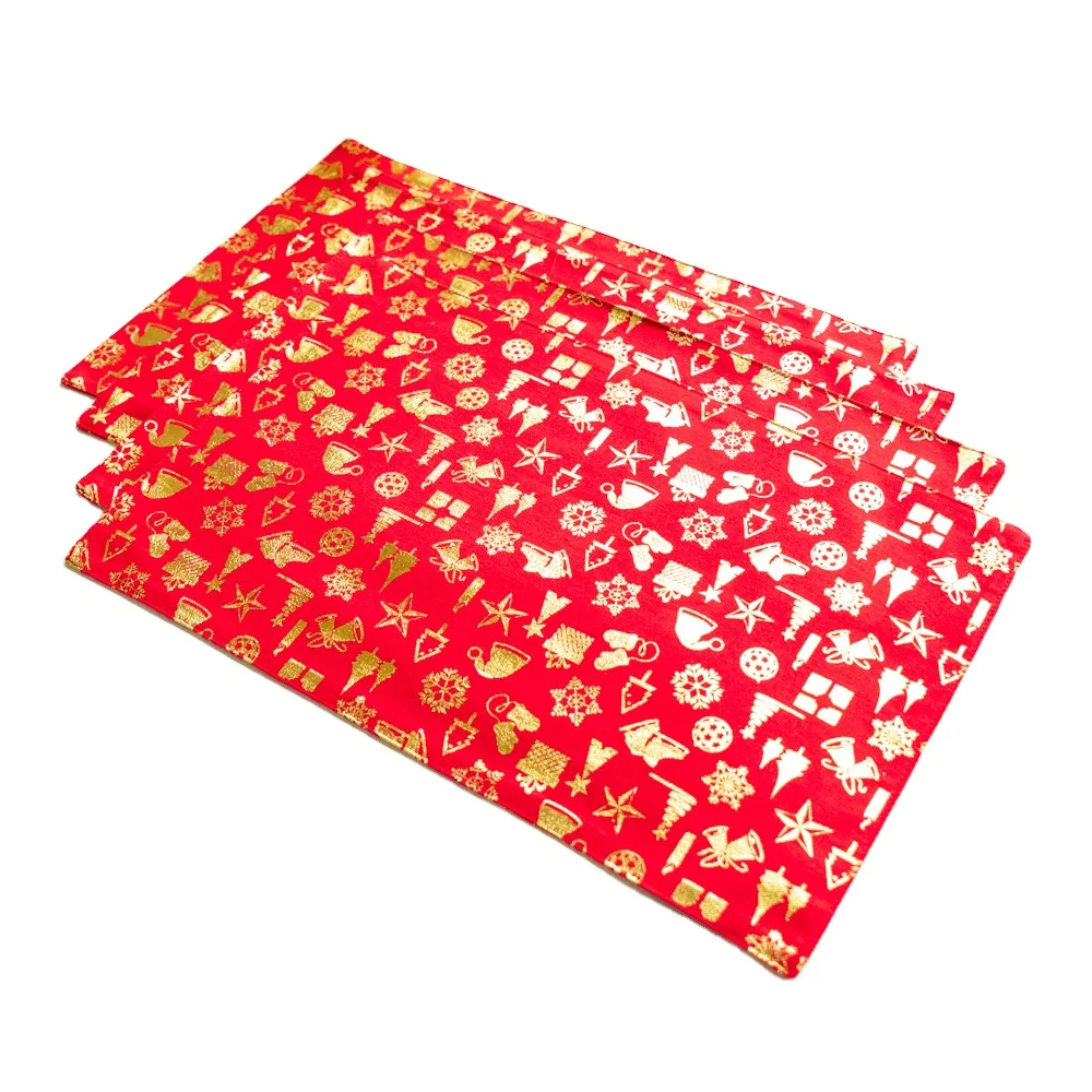 Christmas series kitchen heat insulation placemats cotton double layer fabric dining table mat, Red
Christmas series kitchen heat insulation placemats cotton double layer fabric dining table mat, Red