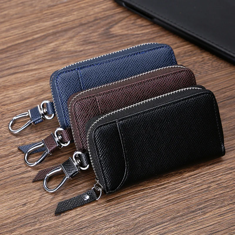 Wholesale Metal PU Leather Car Key Bag Key Chain Holder Wallet Mens Key Ring Man With Wallet, Black,brown,blue
Wholesale Metal PU Leather Car Key Bag Key Chain Holder Wallet Mens Key Ring Man With Wallet, Black,brown,blue