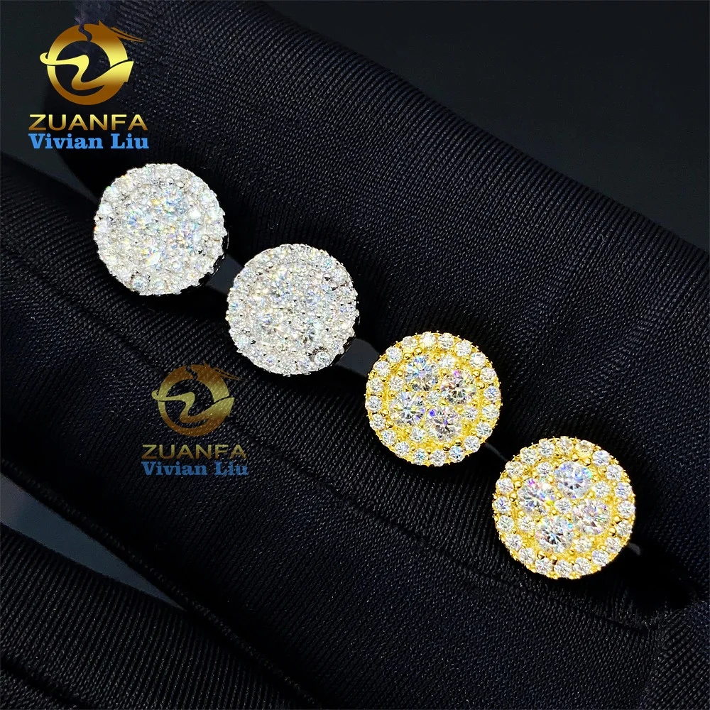Fine jewelry wholesale 18k gold 925 sterling silver luxury diamond vvs moissanite men jewelry stud earrings
Fine jewelry wholesale 18k gold 925 sterling silver luxury diamond vvs moissanite men jewelry stud earrings