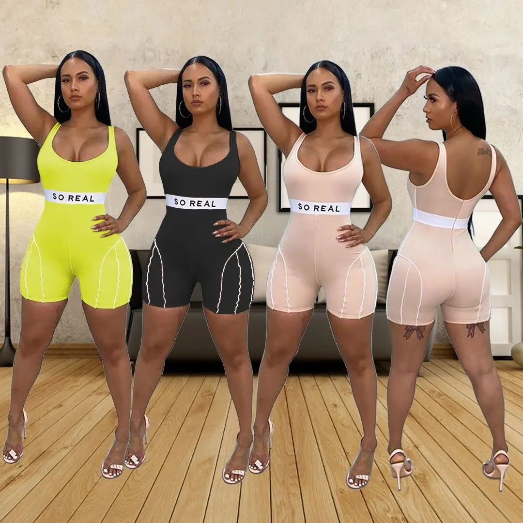 F22129A 2021 Women's One Piece Skinny Jumpsuits Slim Sexy Sports Jumpsuit Women, Black, yellow , beige
F22129A 2021 Women's One Piece Skinny Jumpsuits Slim Sexy Sports Jumpsuit Women, Black, yellow , beige