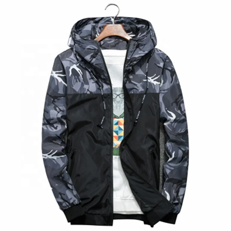 Spring Autumn Casual Zipper Windbreaker Men's Jackets Camouflage Military Hooded Coats Men, Black/red/army green/blue
Spring Autumn Casual Zipper Windbreaker Men's Jackets Camouflage Military Hooded Coats Men, Black/red/army green/blue