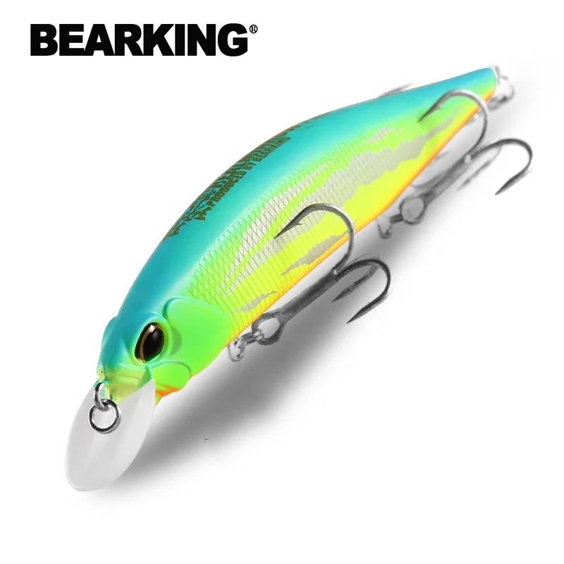 BEARKING 12cm 18g hot model fishing lures hard bait 10color for choose minnow quality professional minnow depth1-1.8m, 10 colors
BEARKING 12cm 18g hot model fishing lures hard bait 10color for choose minnow quality professional minnow depth1-1.8m, 10 colors
