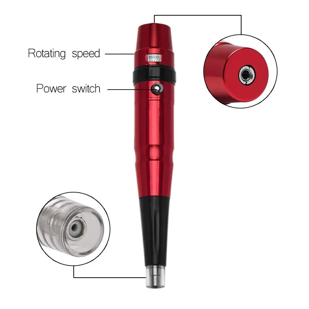 US standard permanent makeup machine microblading machine eyebrow tattoo machine, Red/silver
US standard permanent makeup machine microblading machine eyebrow tattoo machine, Red/silver