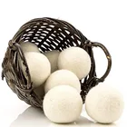 Eco Friendly Durable felt wool balls Carton Printed Diameter Wool Felt Laundry Dryer Ball