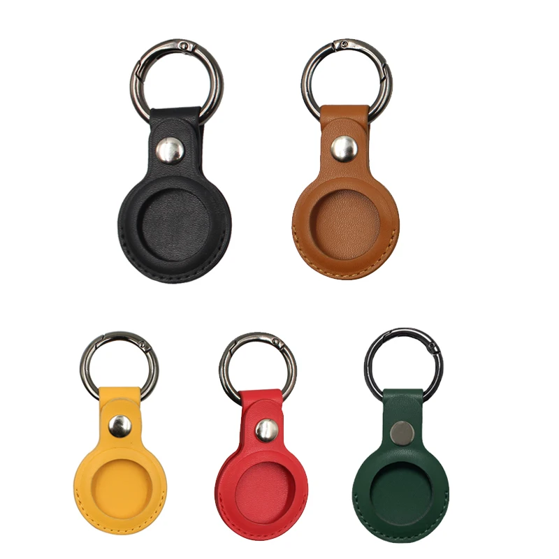 Factory Soft Leather Protect Case Anti-lost Portable With Keychain Anti-scratch Protector Cover Leather Case For Apple AirTags, 5 colors
Factory Soft Leather Protect Case Anti-lost Portable With Keychain Anti-scratch Protector Cover Leather Case For Apple AirTags, 5 colors