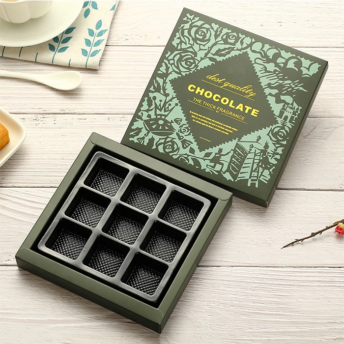 new design white card paper chocolate box with logo printing