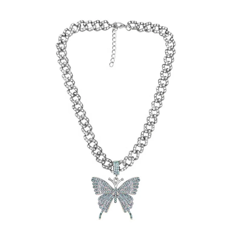 Bling large necklace party jewelry gift ladies silver butterfly pendant necklace with butterfly pendant necklace custom, Picture shows
Bling large necklace party jewelry gift ladies silver butterfly pendant necklace with butterfly pendant necklace custom, Picture shows