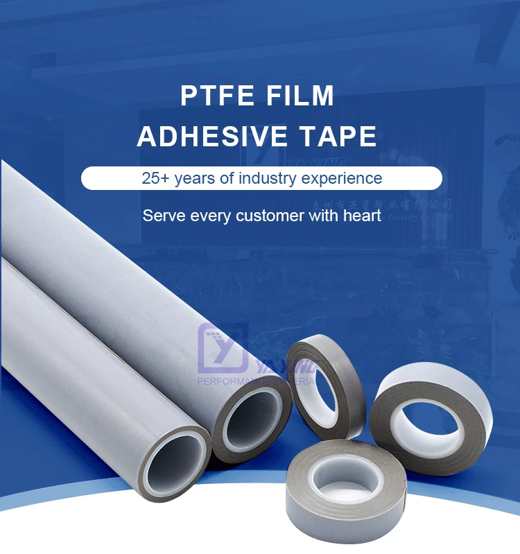 High Temperature Durable Pure PTFE Film Heat Resistant Adhesive Tape for Sale