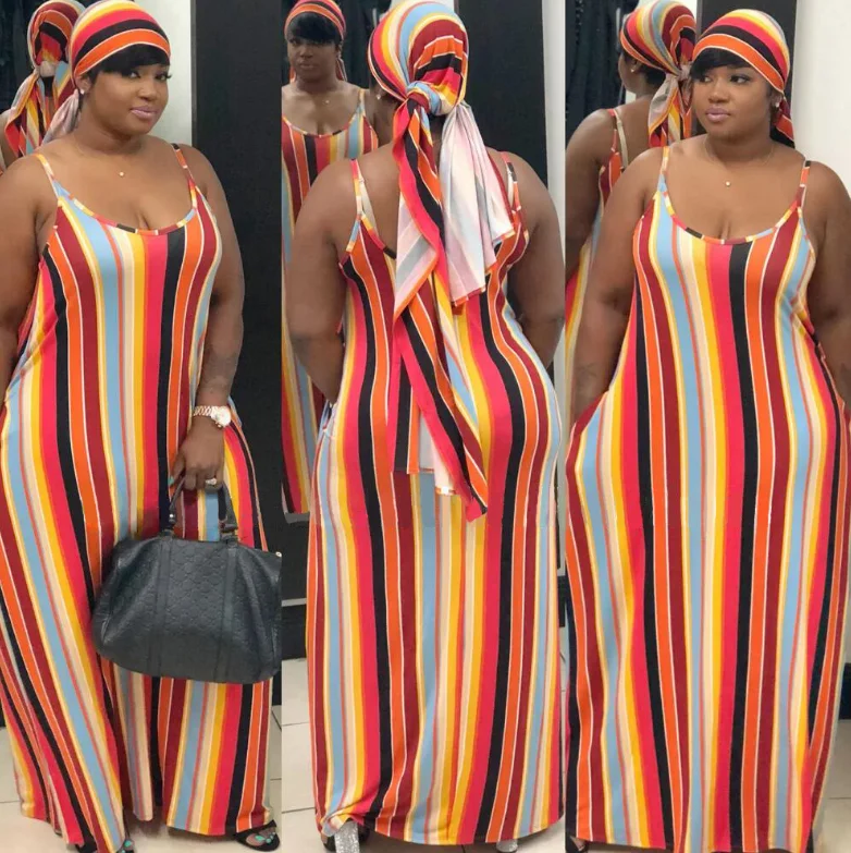 Cheap Women Stripe Backless Sling Hanging Neck Skirt Casual Vacation African Style Maxi Dresses, Colorful
Cheap Women Stripe Backless Sling Hanging Neck Skirt Casual Vacation African Style Maxi Dresses, Colorful