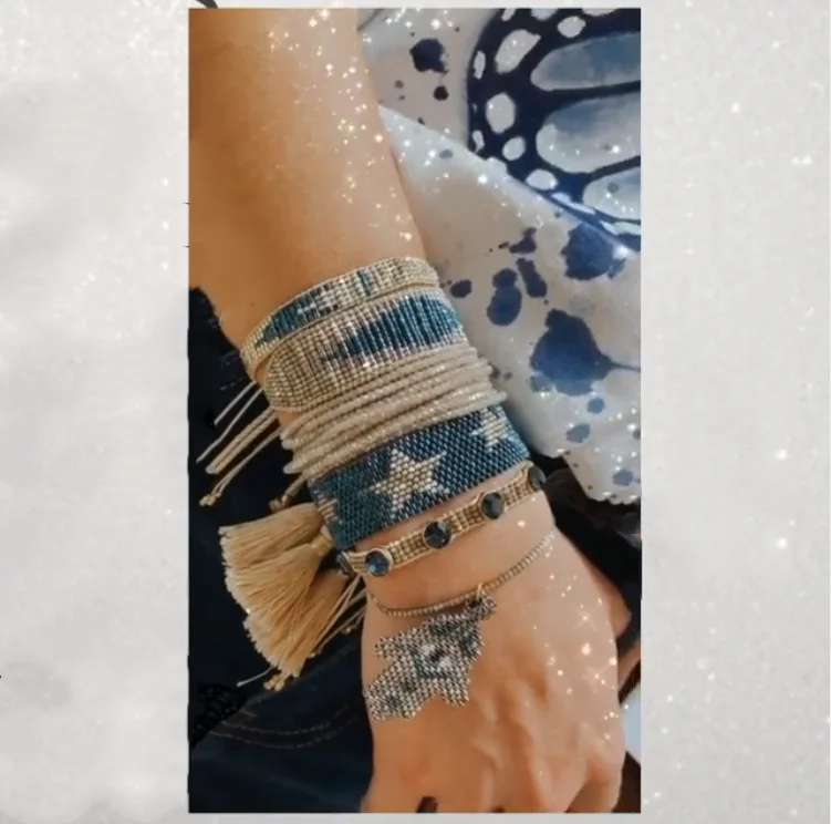 Wholesale Fashion New star Type Miyuki Seed Beads Bracelet Handmade Multi Color Adjustable Women's Bracelet Set
Wholesale Fashion New star Type Miyuki Seed Beads Bracelet Handmade Multi Color Adjustable Women's Bracelet Set