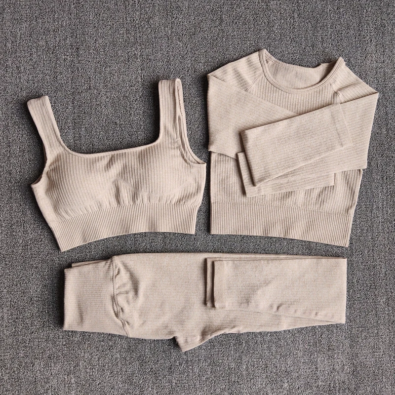 Women Sport Suit Yoga Set Gym Workout Clothes Long Sleeve Fitness Seamless Leggings Set
Women Sport Suit Yoga Set Gym Workout Clothes Long Sleeve Fitness Seamless Leggings Set
