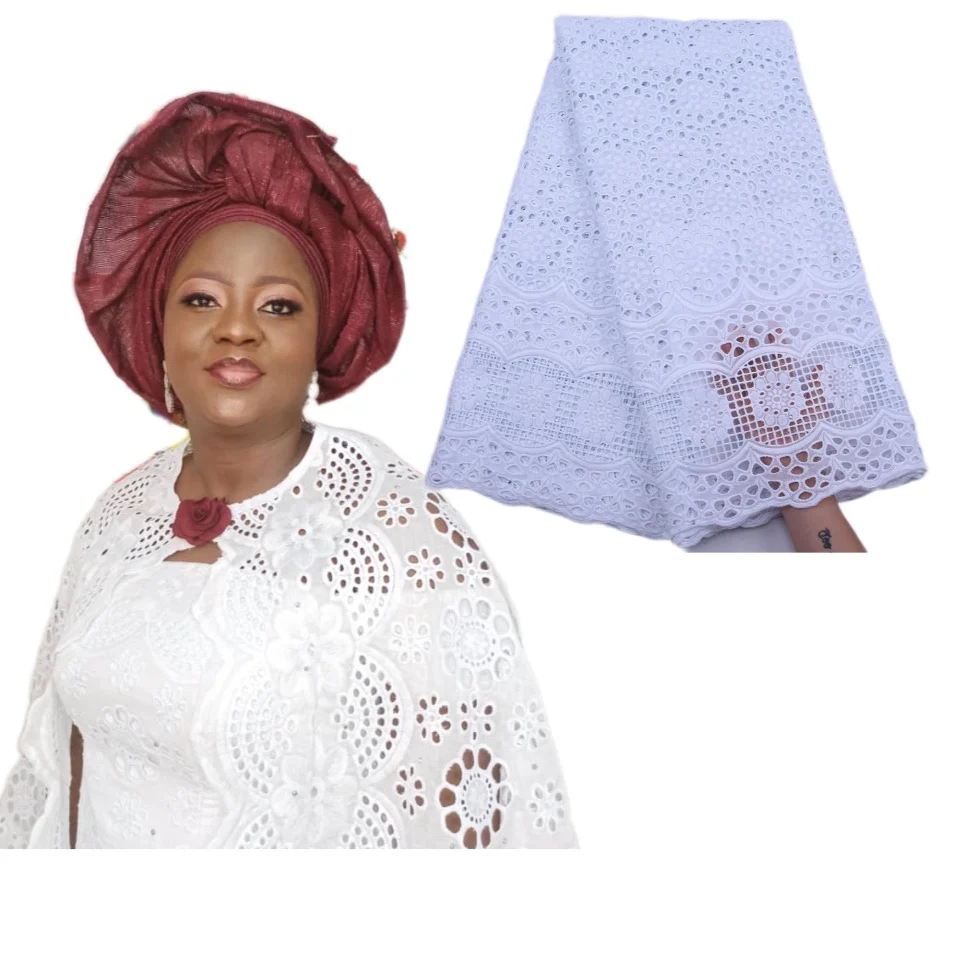 African Swiss Voile Cotton Lace Fabric Embroidery Nigerian Dry Cotton Lace For Party 1931
African Swiss Voile Cotton Lace Fabric Embroidery Nigerian Dry Cotton Lace For Party 1931