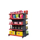 Double side gondola shelving display racks supermarket shelving ( flat back board)
