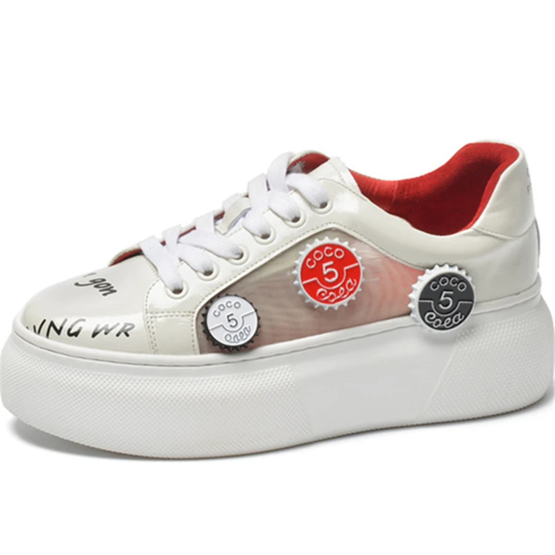 Casual Women Platform Sneakers Lace up Chunky shoes Women's Genuine Leather Shoes Coin Design 2021 Autumn Women Shoes
Casual Women Platform Sneakers Lace up Chunky shoes Women's Genuine Leather Shoes Coin Design 2021 Autumn Women Shoes