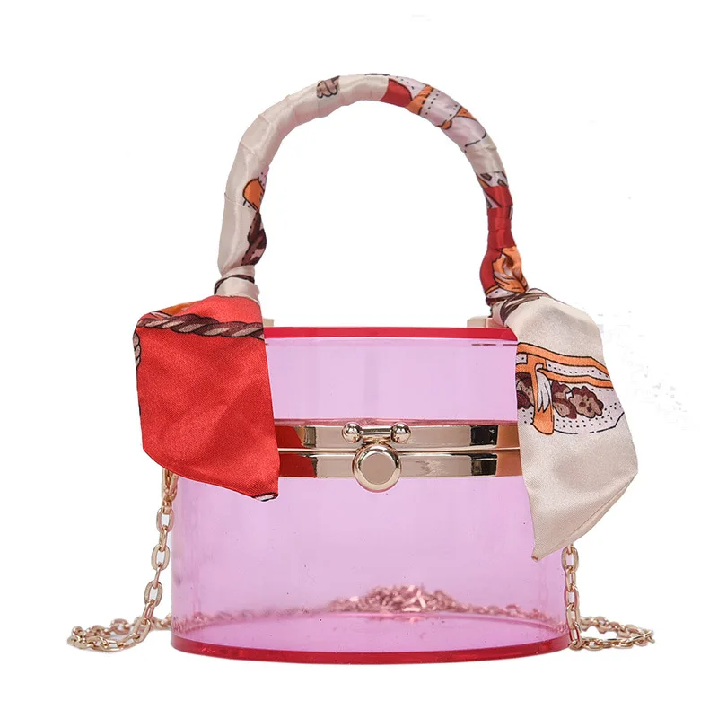 Personality creative transparent box small bag woman 2021 new summer fashion acrylic bucket chain jelly bag, Candy colors
Personality creative transparent box small bag woman 2021 new summer fashion acrylic bucket chain jelly bag, Candy colors