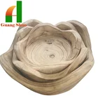 MOQ wooden disc for craft/Custom wood carving pigs handicraft