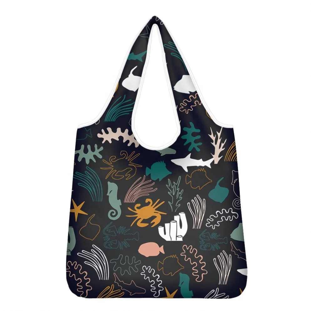 Wholesale Sea World Designer Popular Large Capacity Shopping Bag Black Greener Bespoke Tote Bag Fashion Free Sturdy Grocery Bag, Customized color
Wholesale Sea World Designer Popular Large Capacity Shopping Bag Black Greener Bespoke Tote Bag Fashion Free Sturdy Grocery Bag, Customized color
