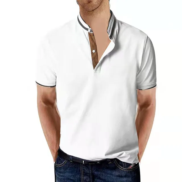 spring and summer two tone casual Work athletic outdoor quick dry business polo neck short sleeve button up men shirts
spring and summer two tone casual Work athletic outdoor quick dry business polo neck short sleeve button up men shirts
