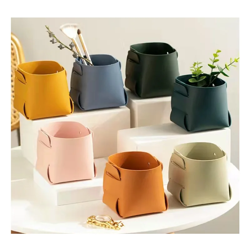 Nordic Desktop Leather Storage Box Jewelry Keys Dice Tray Makeup Organizer Container Books Plants Holder Pot Home Decor
Nordic Desktop Leather Storage Box Jewelry Keys Dice Tray Makeup Organizer Container Books Plants Holder Pot Home Decor