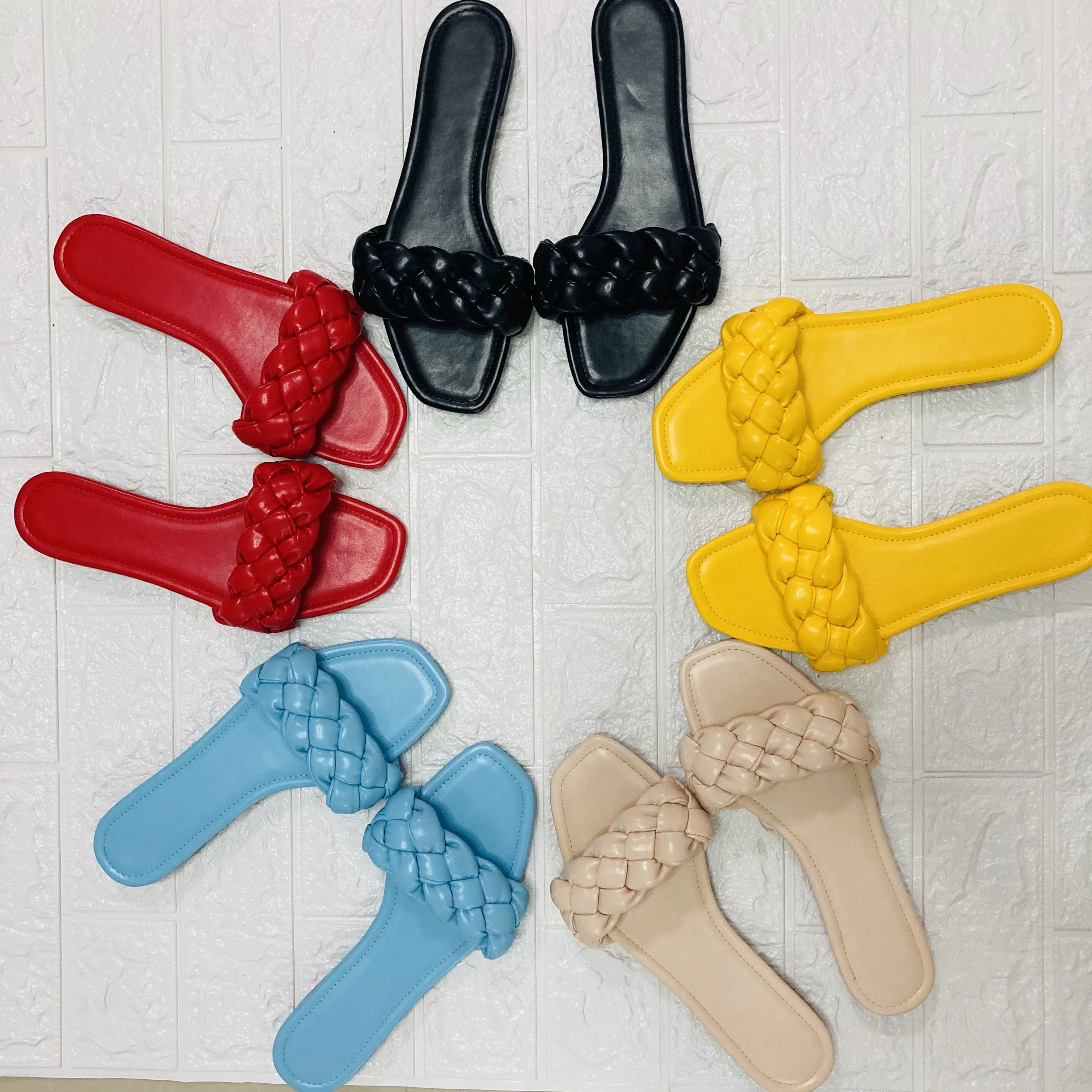 Fashion trend China factory women's brand new flat sandals with cheap price and color customized, Customized color
Fashion trend China factory women's brand new flat sandals with cheap price and color customized, Customized color