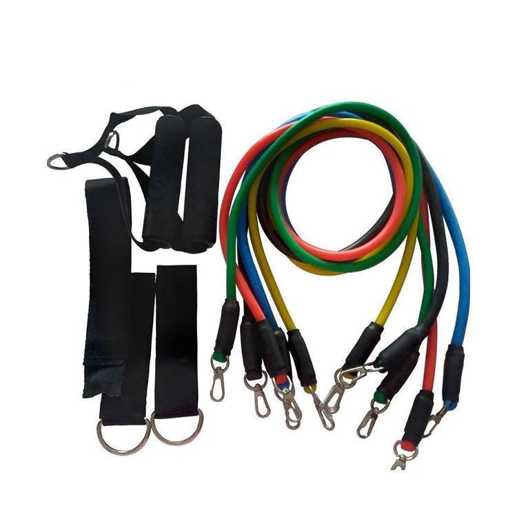 Wholesale Fitness Exercise Resistance Bands 11pcs Gym Equipment Set Resistance Tube, Yellow,red,blue,green,black
Wholesale Fitness Exercise Resistance Bands 11pcs Gym Equipment Set Resistance Tube, Yellow,red,blue,green,black