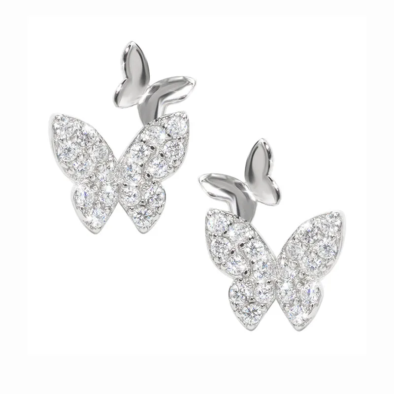ENSHIR 2020 New Design Cubic Zircon Butterfly Stud Earring For Women Dainty Jewelry, Silver
ENSHIR 2020 New Design Cubic Zircon Butterfly Stud Earring For Women Dainty Jewelry, Silver