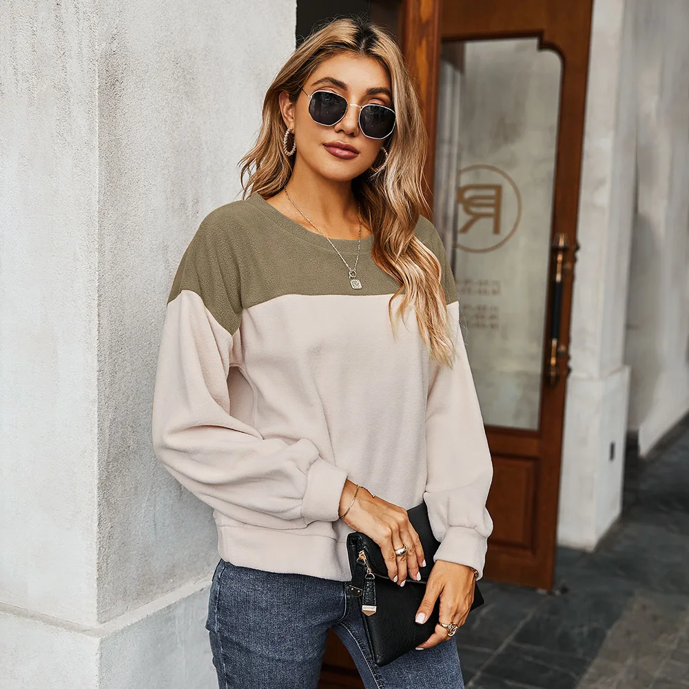 2020 New arrivals Autumn winter Women contrast color long Sleeve o-neck blouse for women Tops stitch tops
2020 New arrivals Autumn winter Women contrast color long Sleeve o-neck blouse for women Tops stitch tops