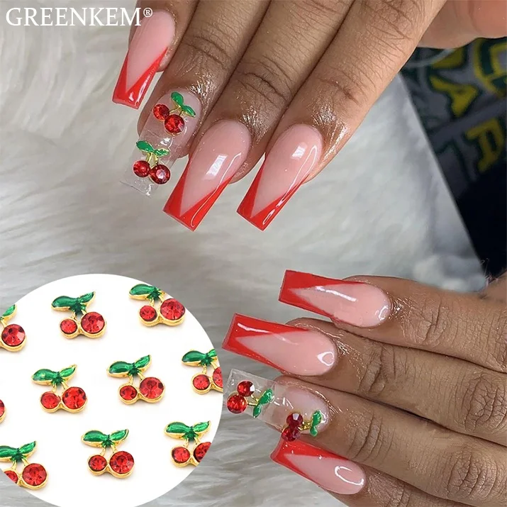 GREENKEM Charms Jewelry Alloy Red Decoration Nails Art Rhinestones Nail Jewelry Alloy Cherry 3d Nail Charms, Picture
GREENKEM Charms Jewelry Alloy Red Decoration Nails Art Rhinestones Nail Jewelry Alloy Cherry 3d Nail Charms, Picture