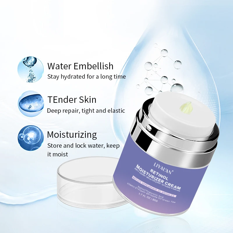 

2021 Hot Selling Beauty Care Organic Vitamin Whitening Acne Retinol Moisturizer VA Face Cream With Shea Butter