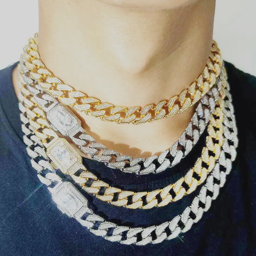 Fashion Chains Necklace 12mm Rap Hip-hop Cuban Chain Gold Chain for Men Women Jewelry Factory, Custom colors accepted
Fashion Chains Necklace 12mm Rap Hip-hop Cuban Chain Gold Chain for Men Women Jewelry Factory, Custom colors accepted