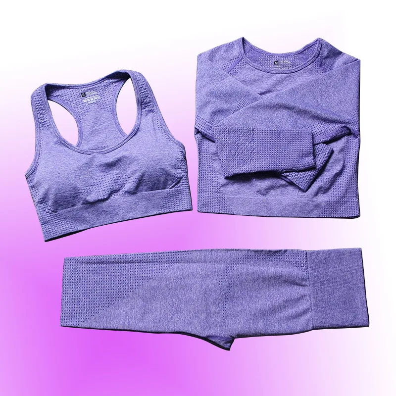 Multicolor Long Sleeve Crop Top Women Sportswear Yoga Sets Custom Fitness Three Piece Pants Set, Customized colors
Multicolor Long Sleeve Crop Top Women Sportswear Yoga Sets Custom Fitness Three Piece Pants Set, Customized colors