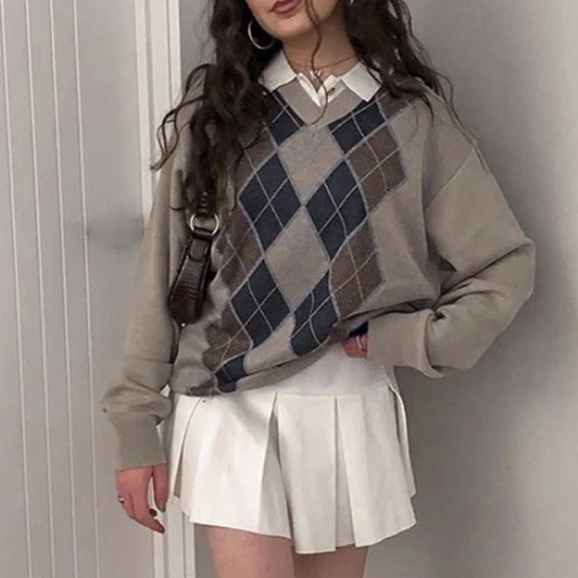 Autumn Winter Pullover Ladies Long Sleeve Jumper V-neck Plaid Sweater Knit Casual for Women, Customized color
Autumn Winter Pullover Ladies Long Sleeve Jumper V-neck Plaid Sweater Knit Casual for Women, Customized color