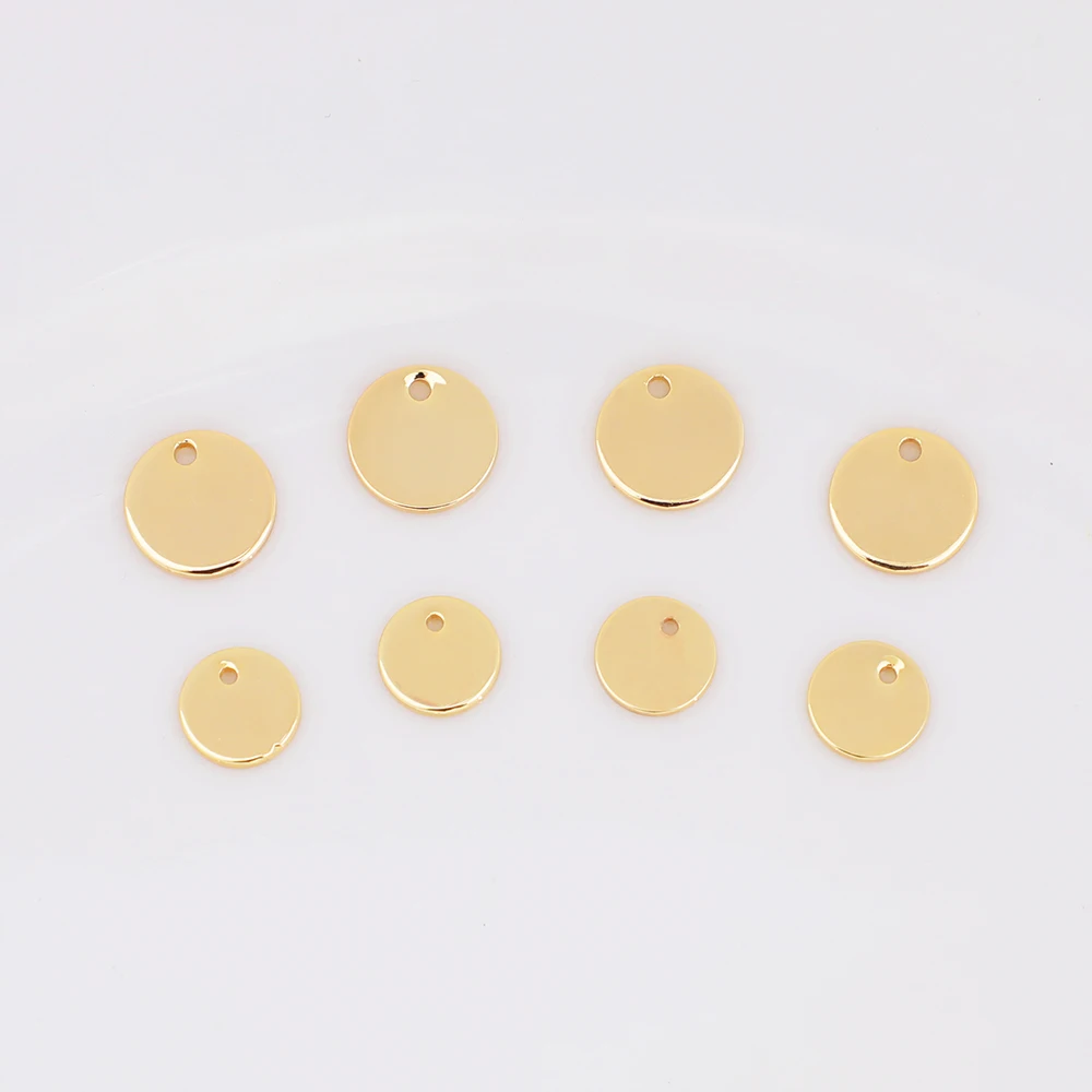 8mm 10mm Glossy Round Pendant 18K gold plated brass charms necklace earring accessories simple pendant
8mm 10mm Glossy Round Pendant 18K gold plated brass charms necklace earring accessories simple pendant