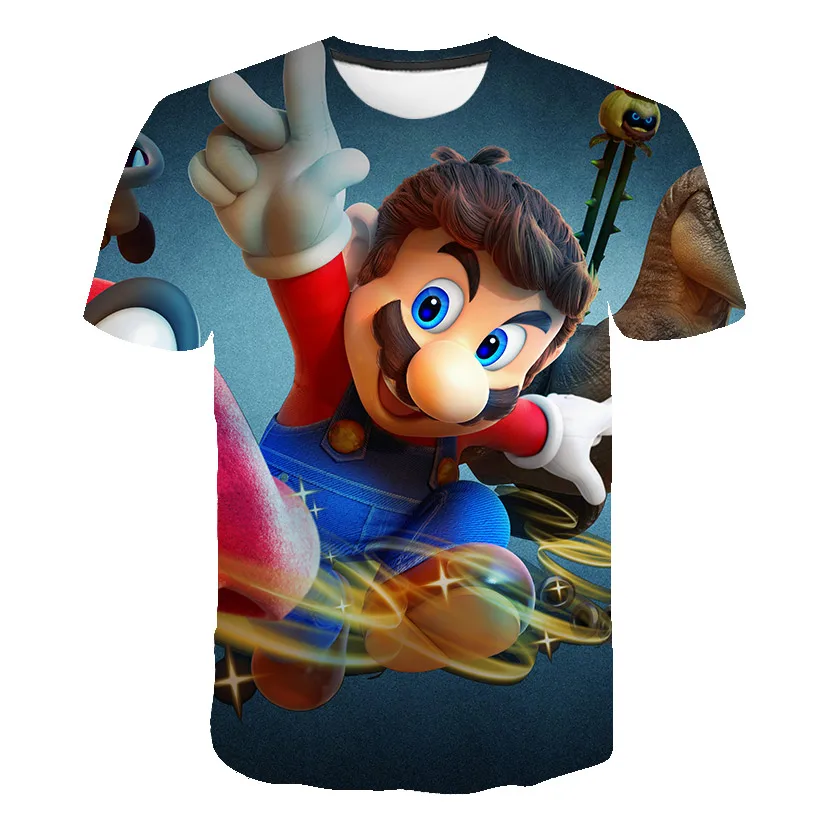New 3d Printing Short Sleeve Mario Custom Print Embossed Anime T Shirt, Customized color
New 3d Printing Short Sleeve Mario Custom Print Embossed Anime T Shirt, Customized color