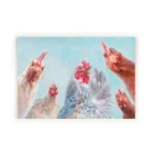 Design Art Newest Design Farm Theme Hen With Cock Animal Wall Art Canvas Oil Painting