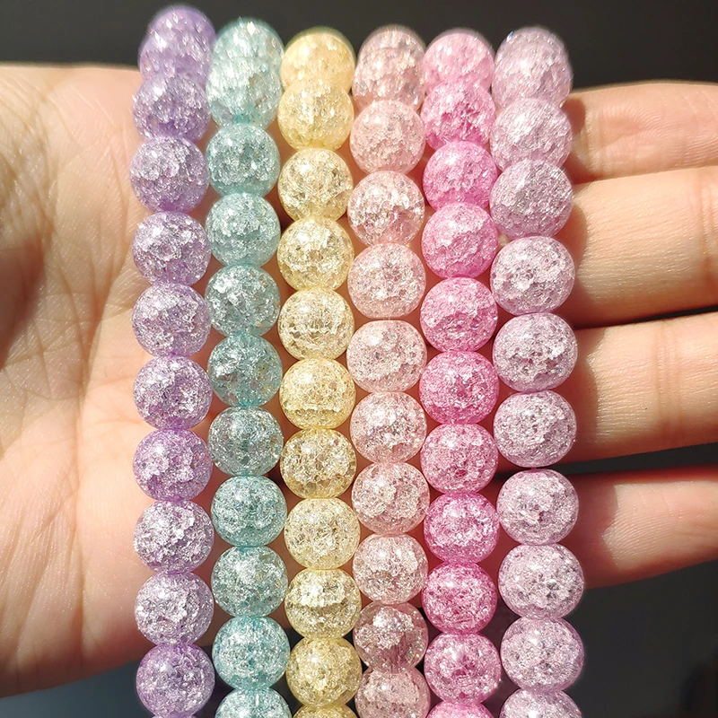 White Snow Cracked 6/8/10mm Multicolor Round Loose Quartz Crystal Beads for Jewelry Making DIY Bracelet 15inch
White Snow Cracked 6/8/10mm Multicolor Round Loose Quartz Crystal Beads for Jewelry Making DIY Bracelet 15inch
