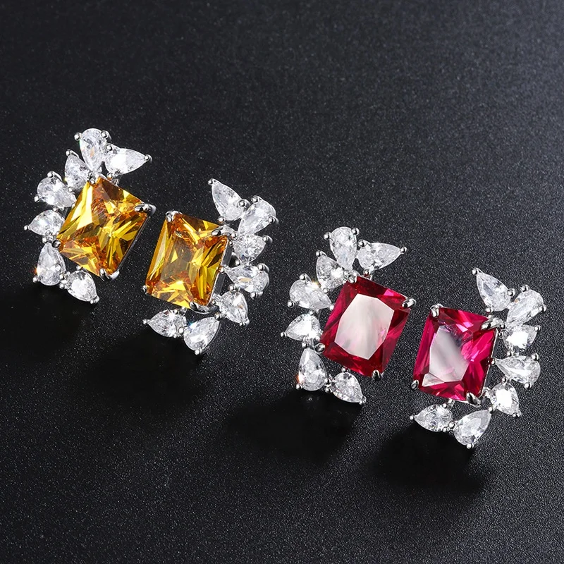 Vintage Cubic Zircon Stud Earrings Fashion Jewelry Earring Female Wedding Party Gift Women jewelry, Picture shows
Vintage Cubic Zircon Stud Earrings Fashion Jewelry Earring Female Wedding Party Gift Women jewelry, Picture shows