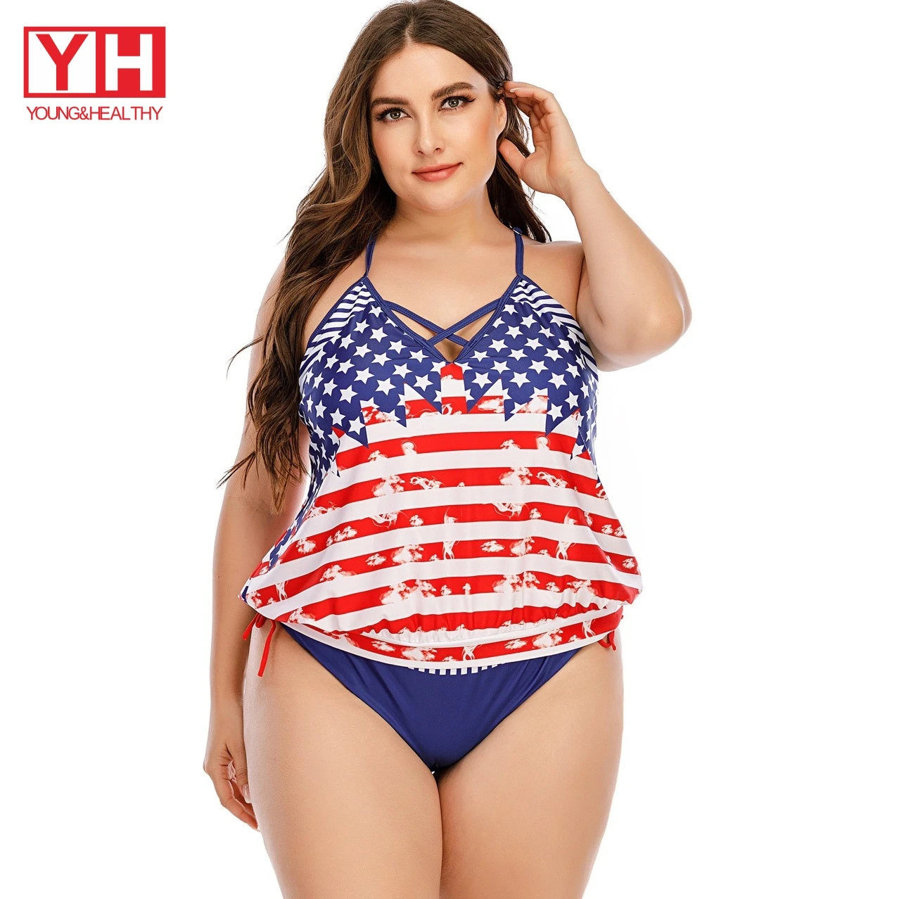 YH Sporting 2021 Summer New Fashion Low Price Two Pieces Plus Size Bikini Swimwear For Women 
YH Sporting 2021 Summer New Fashion Low Price Two Pieces Plus Size Bikini Swimwear For Women