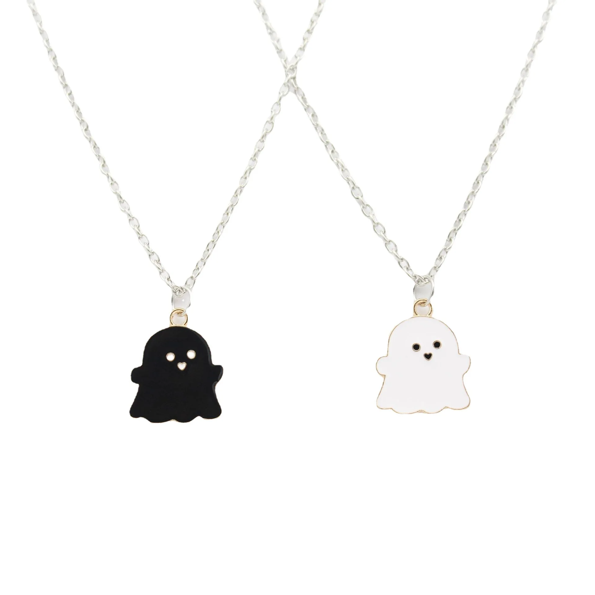 Cheap Cartoon Black and White Ghost Pendant Necklace Cute Jewelry for Women Men, As show
Cheap Cartoon Black and White Ghost Pendant Necklace Cute Jewelry for Women Men, As show