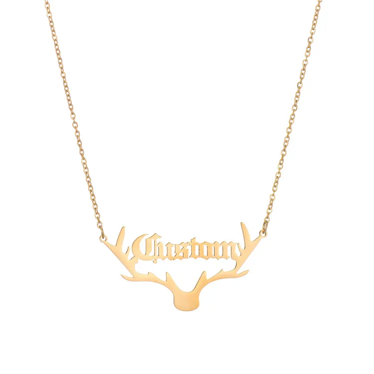 Wholesale Women Customised Name Necklace Stainless Steel Gold Filled Plate Pendant Christmas Gifts For Family
Wholesale Women Customised Name Necklace Stainless Steel Gold Filled Plate Pendant Christmas Gifts For Family
