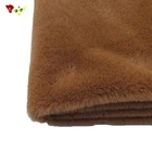 Professional New design Faux Rabbit Fur Fabric polyester spun yarn long pile faux fur fabric for kids faux fur boots