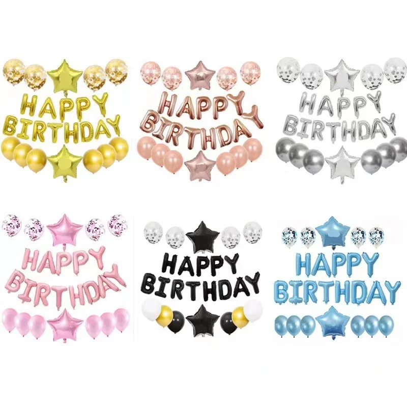 2022 New Products birthday Letters Star Balloons Confetti Party Decorations Happy Birthday Balloons Set
2022 New Products birthday Letters Star Balloons Confetti Party Decorations Happy Birthday Balloons Set