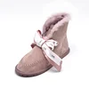 Fashion Pink snow winter sheepskin wholesale boots for women