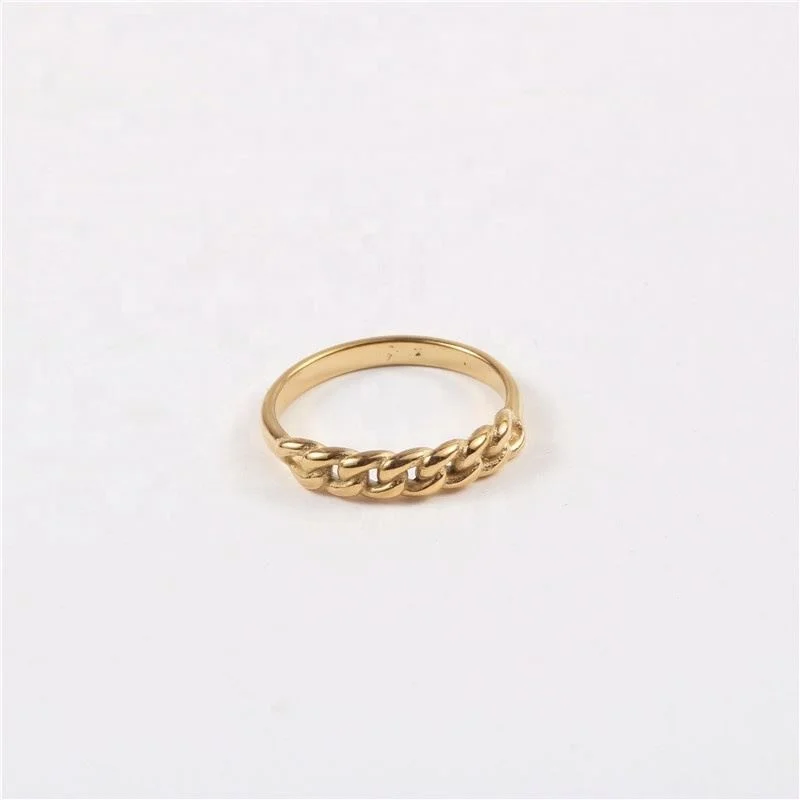 High End 18K Plain Gold Chain Hollow Rings Stainless Steel Trendy Simple Gold Plated Jewelry
High End 18K Plain Gold Chain Hollow Rings Stainless Steel Trendy Simple Gold Plated Jewelry