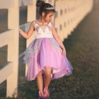 Kids fashion clothes tulle tutu unicorn princess party dress for baby girl
