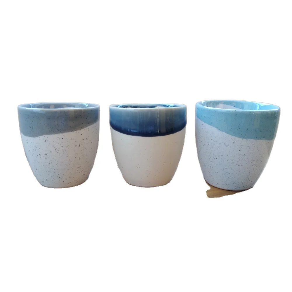 Dehua cups ceramic mugs withe color with black dot 230ml ceramic cup reactive glaze cafe cups ceramic, Customized colors acceptable 
Dehua cups ceramic mugs withe color with black dot 230ml ceramic cup reactive glaze cafe cups ceramic, Customized colors acceptable