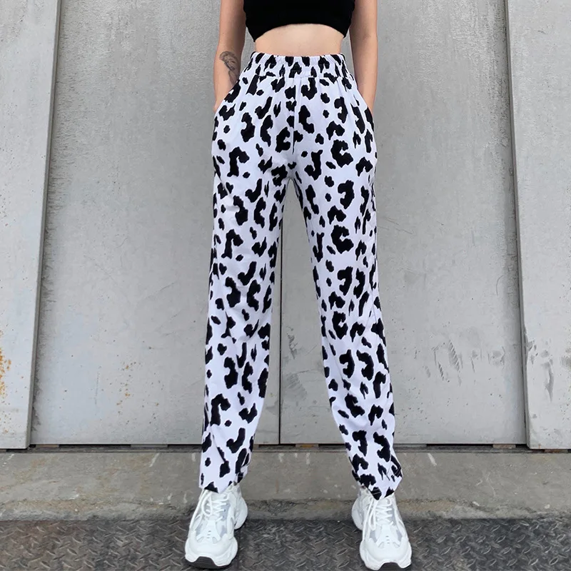 Spring Autumn Womens Elastic Waist Pants Ladies Loose Wide Leg Pants Women's Trousers With Milk Cow Printed And Zebra Printing
Spring Autumn Womens Elastic Waist Pants Ladies Loose Wide Leg Pants Women's Trousers With Milk Cow Printed And Zebra Printing