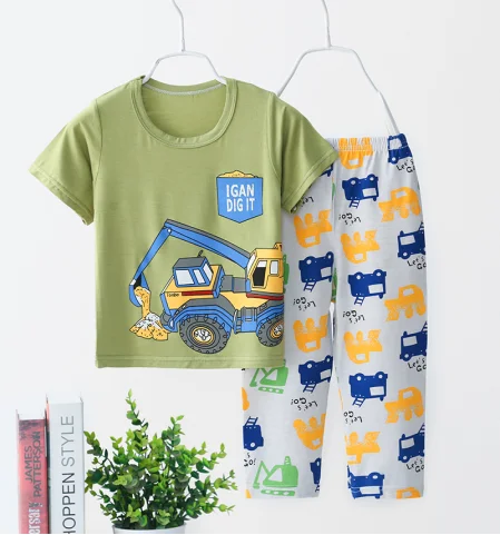 Children's summer stock sleepwear 9-10 clothes set pajamas thin baby boys short-sleeved trousers suit h, Buie
Children's summer stock sleepwear 9-10 clothes set pajamas thin baby boys short-sleeved trousers suit h, Buie
