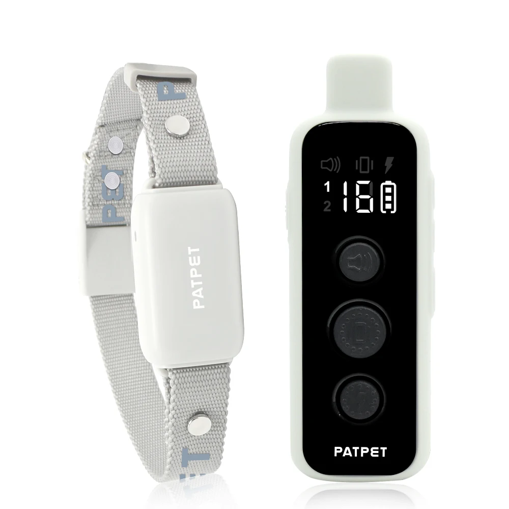 Shenzhen patpet hot sale stocked anti bark collar dog beeper collar bark control, Black/customized color
Shenzhen patpet hot sale stocked anti bark collar dog beeper collar bark control, Black/customized color